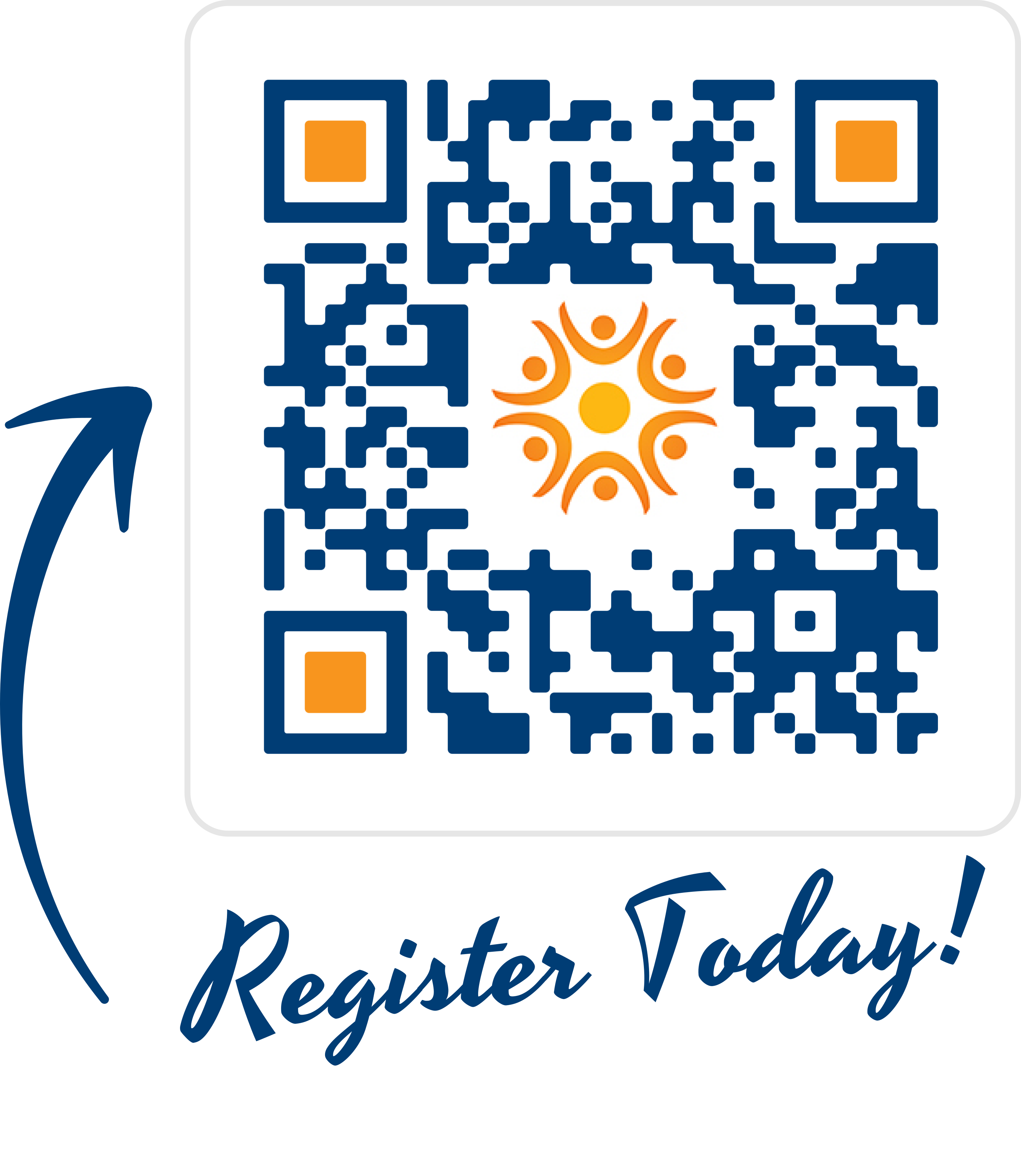 QR code to register for event